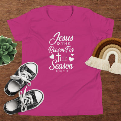 F&H Jesus Is The Reason For The Season Youth Short Sleeve T-Shirt