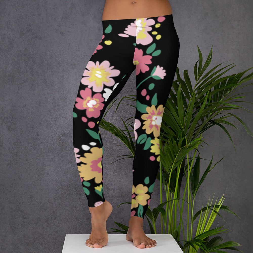 F&H Christian Peaceful Print Leggings - Faith and Happiness Store