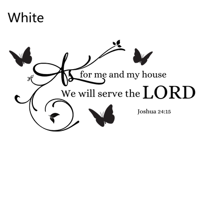 As For Me And My House We Will Serve The Lord  Christian Decal