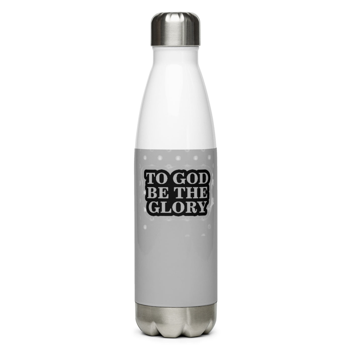 F&H Christian To God Be The Glory Stainless Steel Water Bottle - Faith and Happiness Store