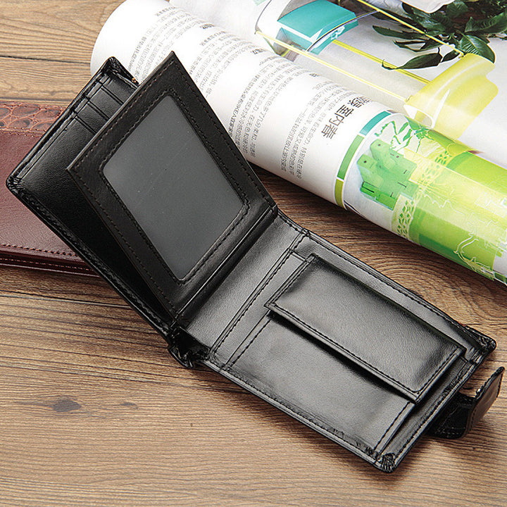 Casual men's wallet cross section wallet