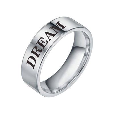 Teen Inspirational Ring Titanium Steel Ring