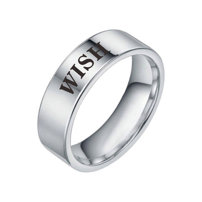 Teen Inspirational Ring Titanium Steel Ring