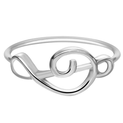 Heart Shaped Ring English Alphabet Ring Jewelry Ring Female