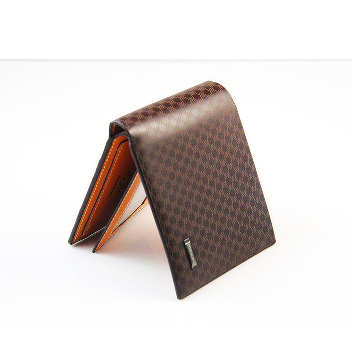 Short Casual Men's Wallet Plaid Fashion Multi Card Wallet