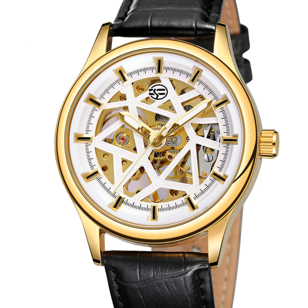 watches of top gear Forsining Golden Gear Movement Retro Royal Classic Fashion Mens Mechan – Faith and Happiness Store