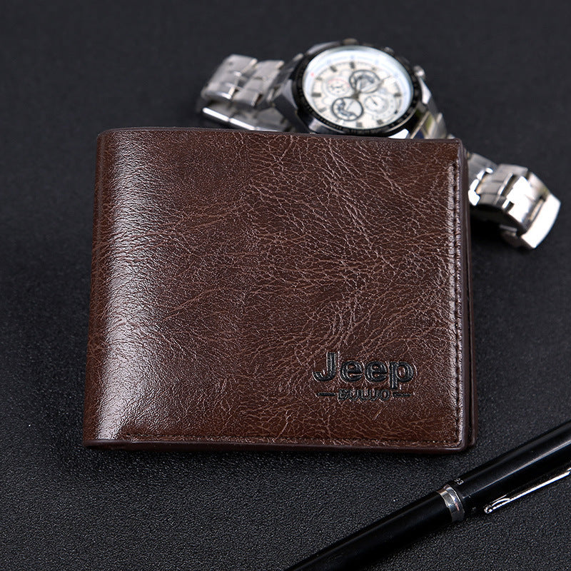 Men's beautiful 2-Fold Short Wallet