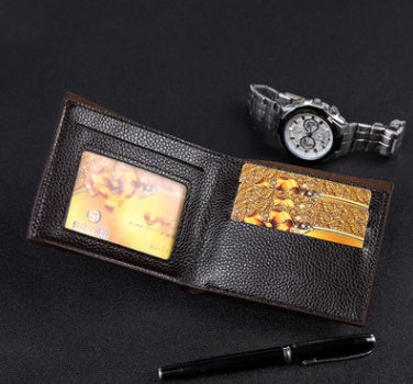 Men's beautiful 2-Fold Short Wallet