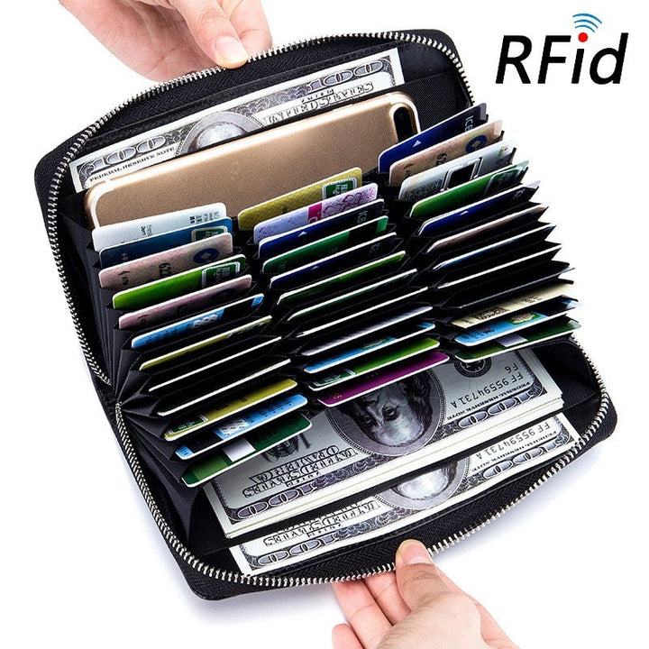 Mens Wallet 36 Slots Card Holder Cell Phone Pocket