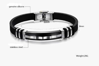 Zap Stainless Steel Mens Bracelet