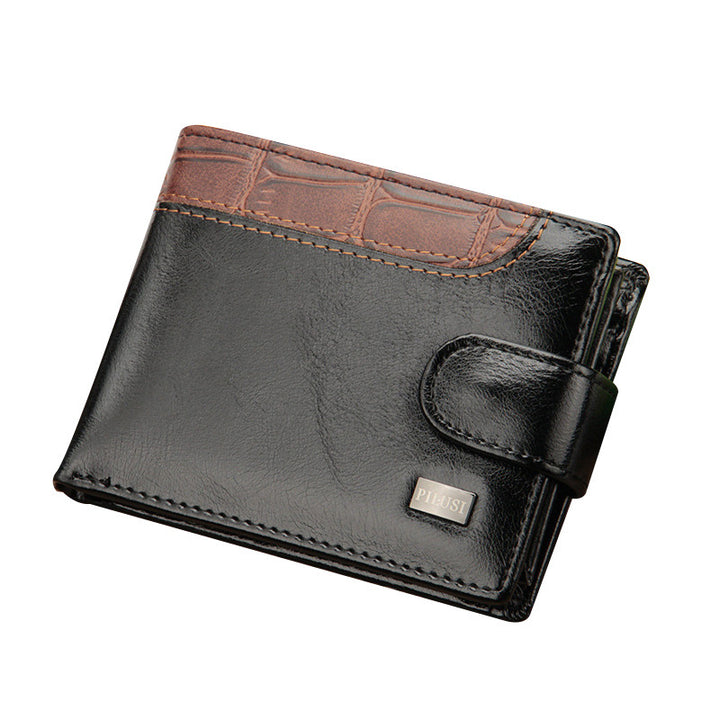 Casual men's wallet cross section wallet