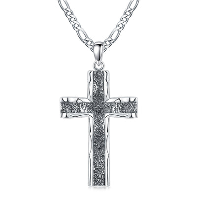 Figaro Chain Cross Necklace Christian Jewelry