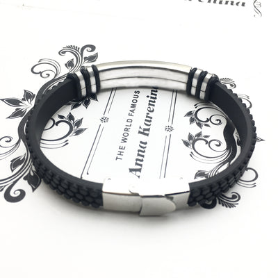 Zap Stainless Steel Mens Bracelet