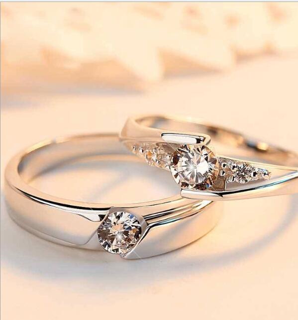 Simulation Diamond Couple Ring