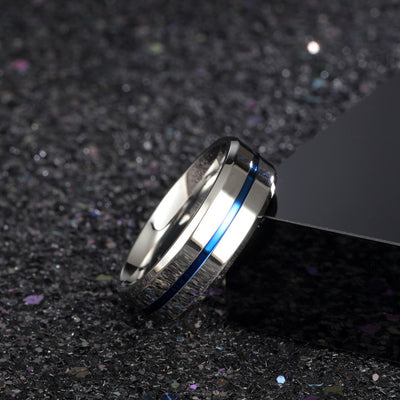 Titanium Steel Ring 8MM Men's Ring