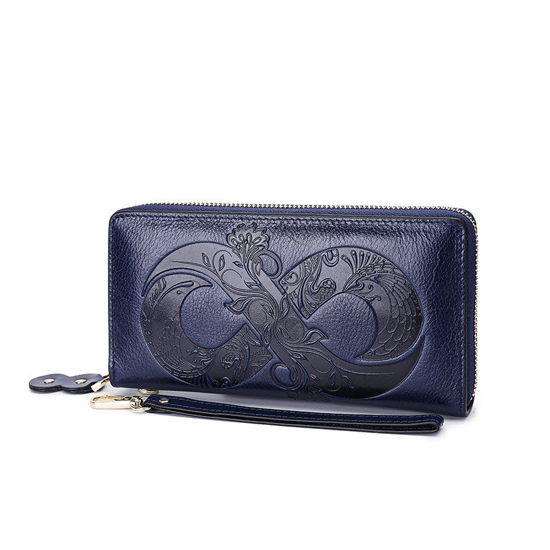 Genuine Leather Retro Cowhide Casual Womans Wallet