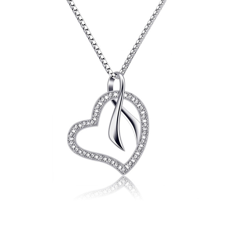 Women Heart Style Necklace Jewelry