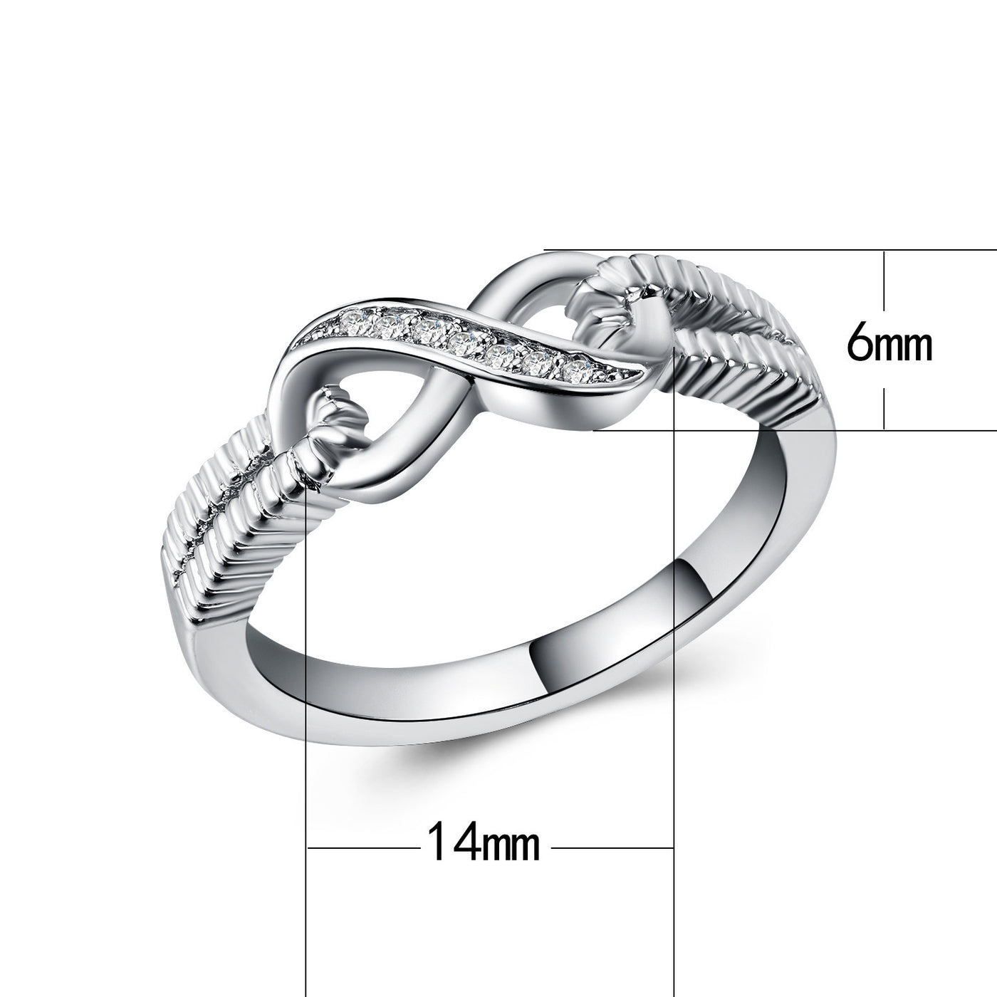 Fashion Womens Zirconia Ring