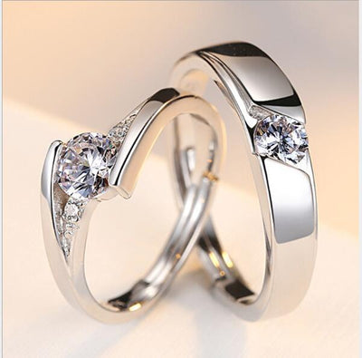 Simulation Diamond Couple Ring