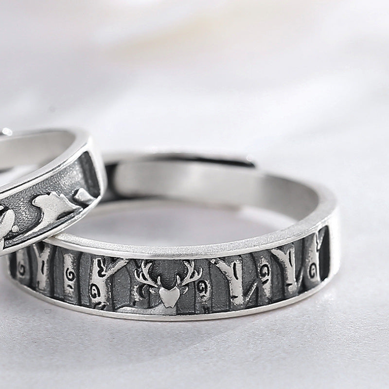 Letter Pair Ring Female Jewelry Ring