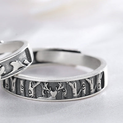 Letter Pair Ring Female Jewelry Ring