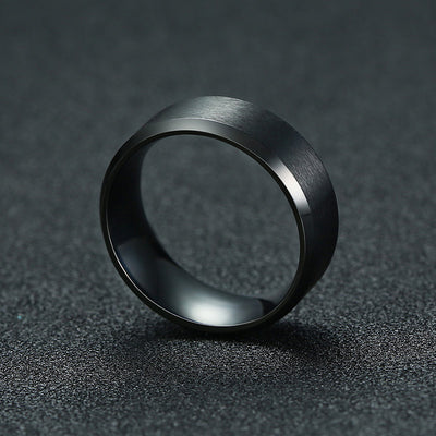 Simple ring titanium steel ring