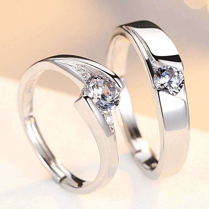 Simulation Diamond Couple Ring