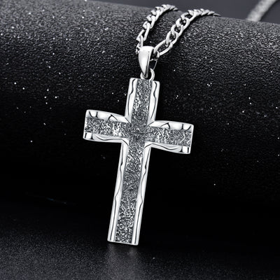 Figaro Chain Cross Necklace Christian Jewelry