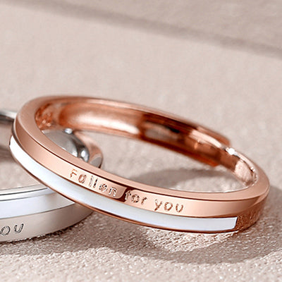 Letter Pair Ring Female Jewelry Ring