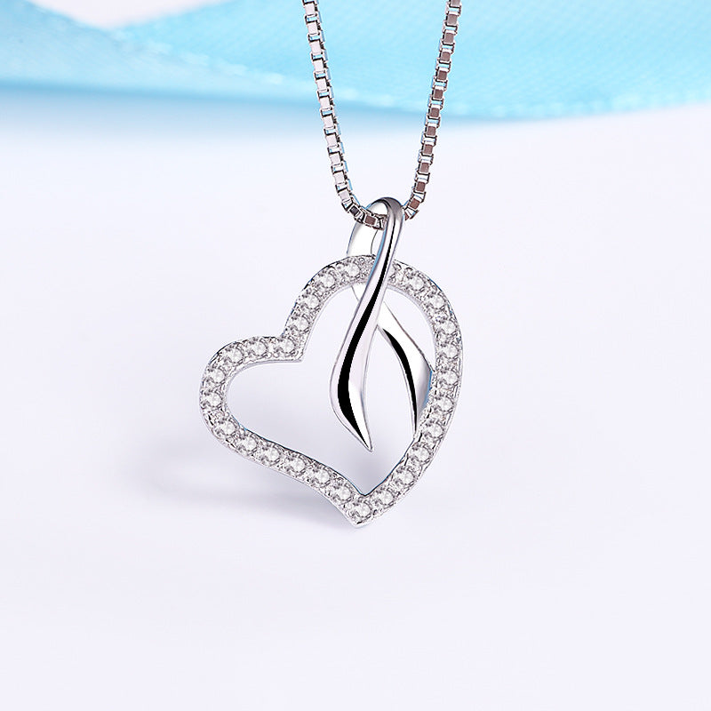 Women Heart Style Necklace Jewelry