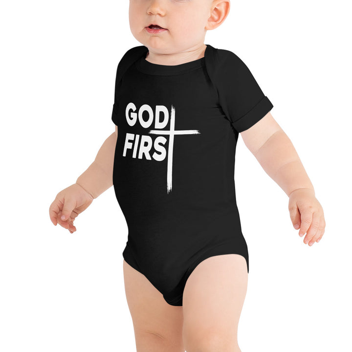 F&H God First Baby Short Sleeve One Piece