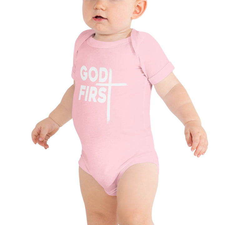 F&H God First Baby Short Sleeve One Piece