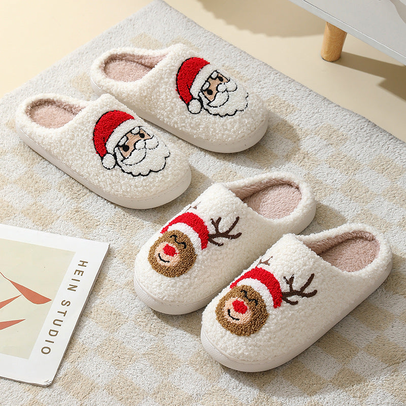 Christmas Home Slippers Santa Claus/GingerBreadman Cotton Slippers