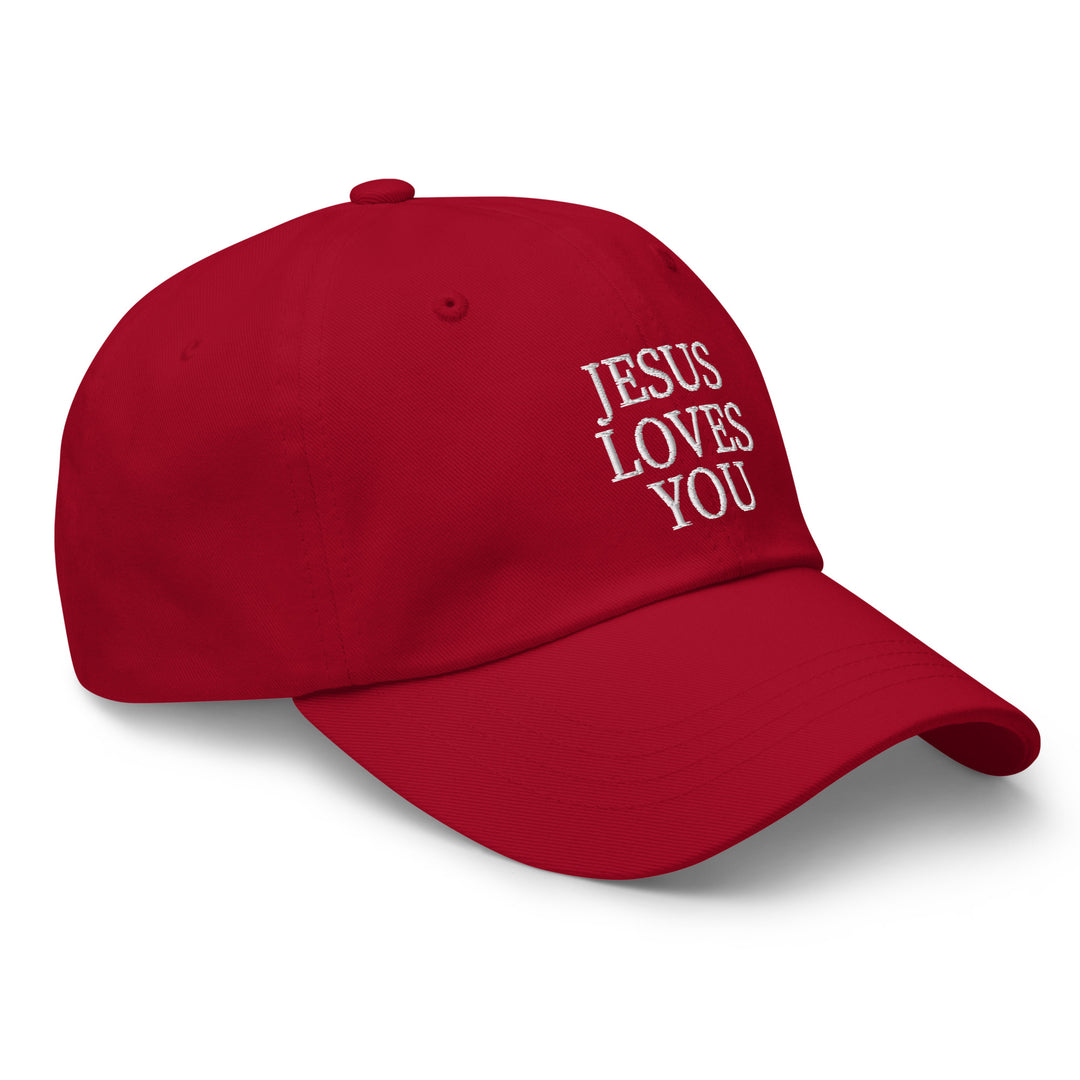 F&H Jesus Loves You Embroidered Baseball Hat