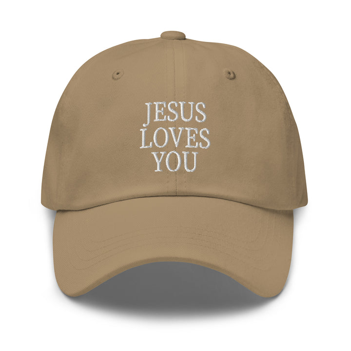 F&H Jesus Loves You Embroidered Baseball Hat