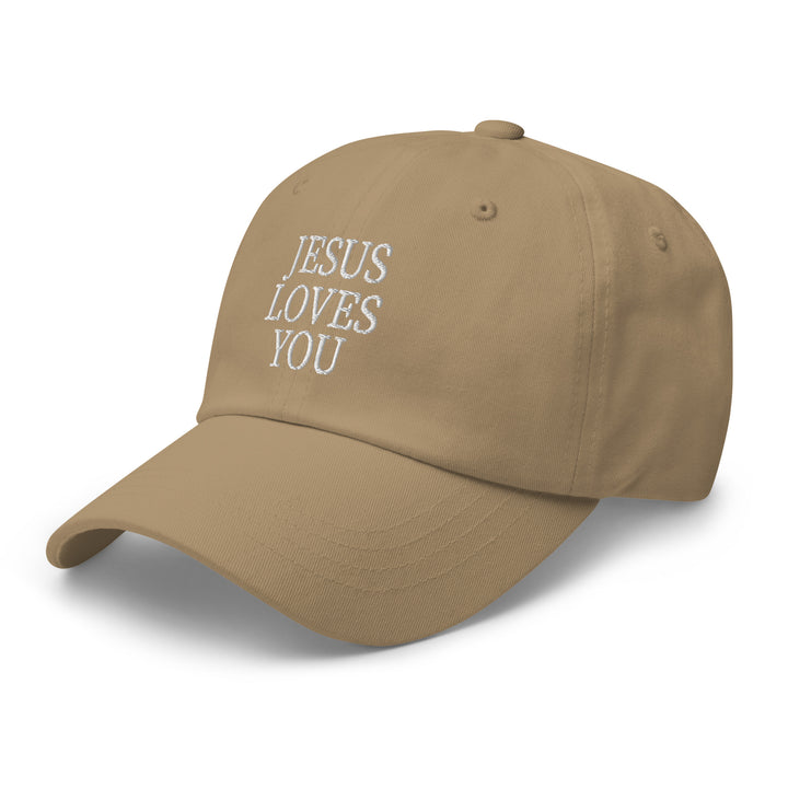 F&H Jesus Loves You Embroidered Baseball Hat
