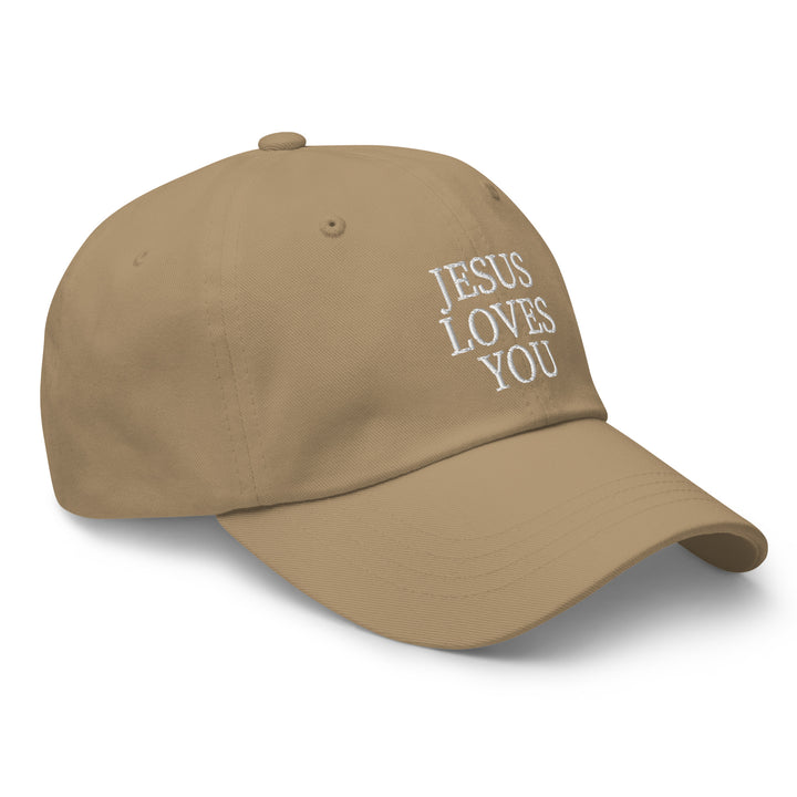 F&H Jesus Loves You Embroidered Baseball Hat