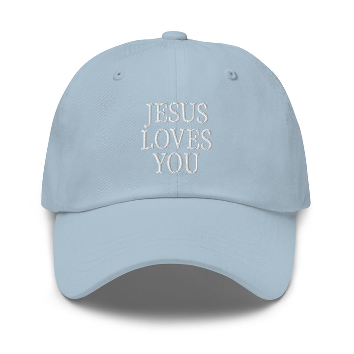 F&H Jesus Loves You Embroidered Baseball Hat