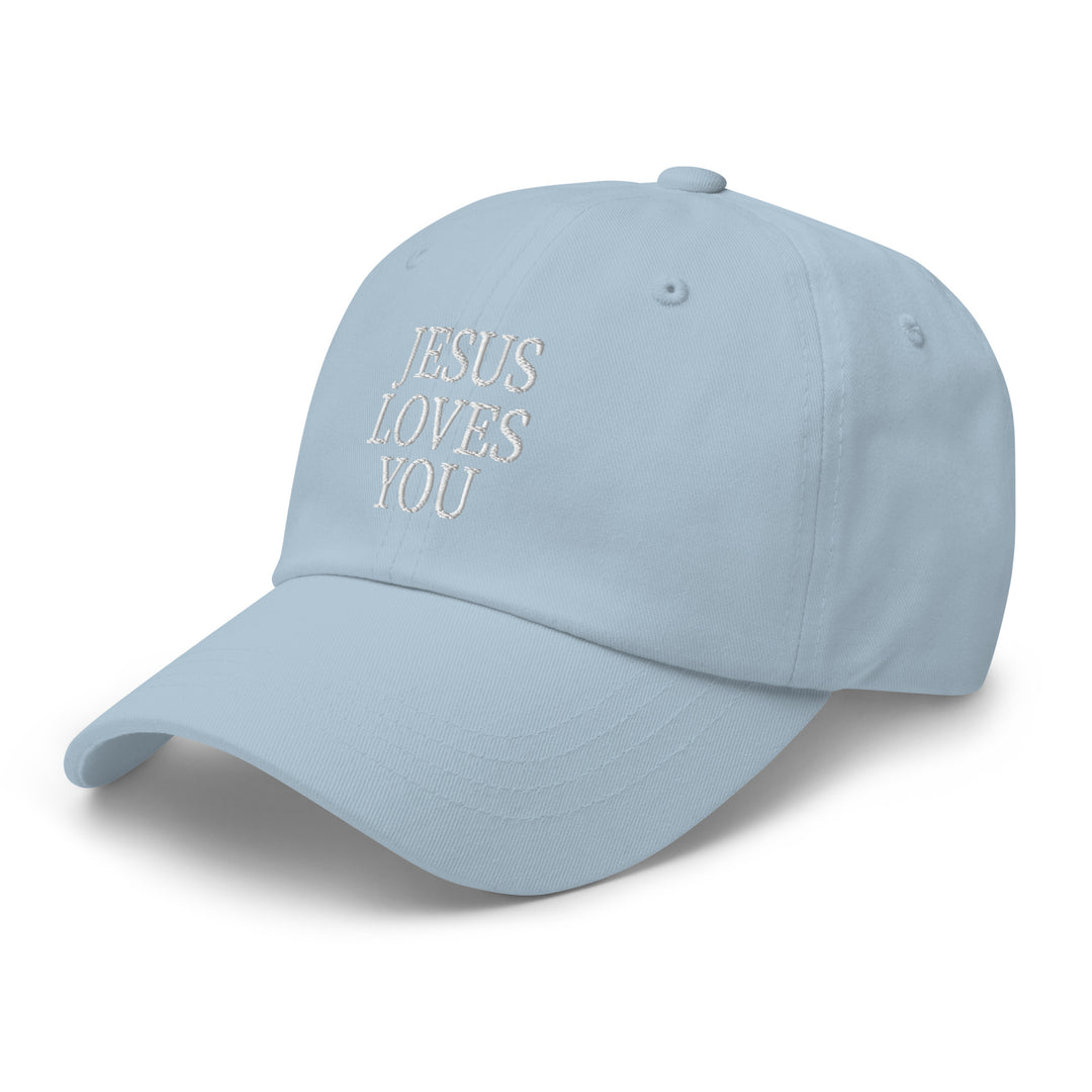 F&H Jesus Loves You Embroidered Baseball Hat