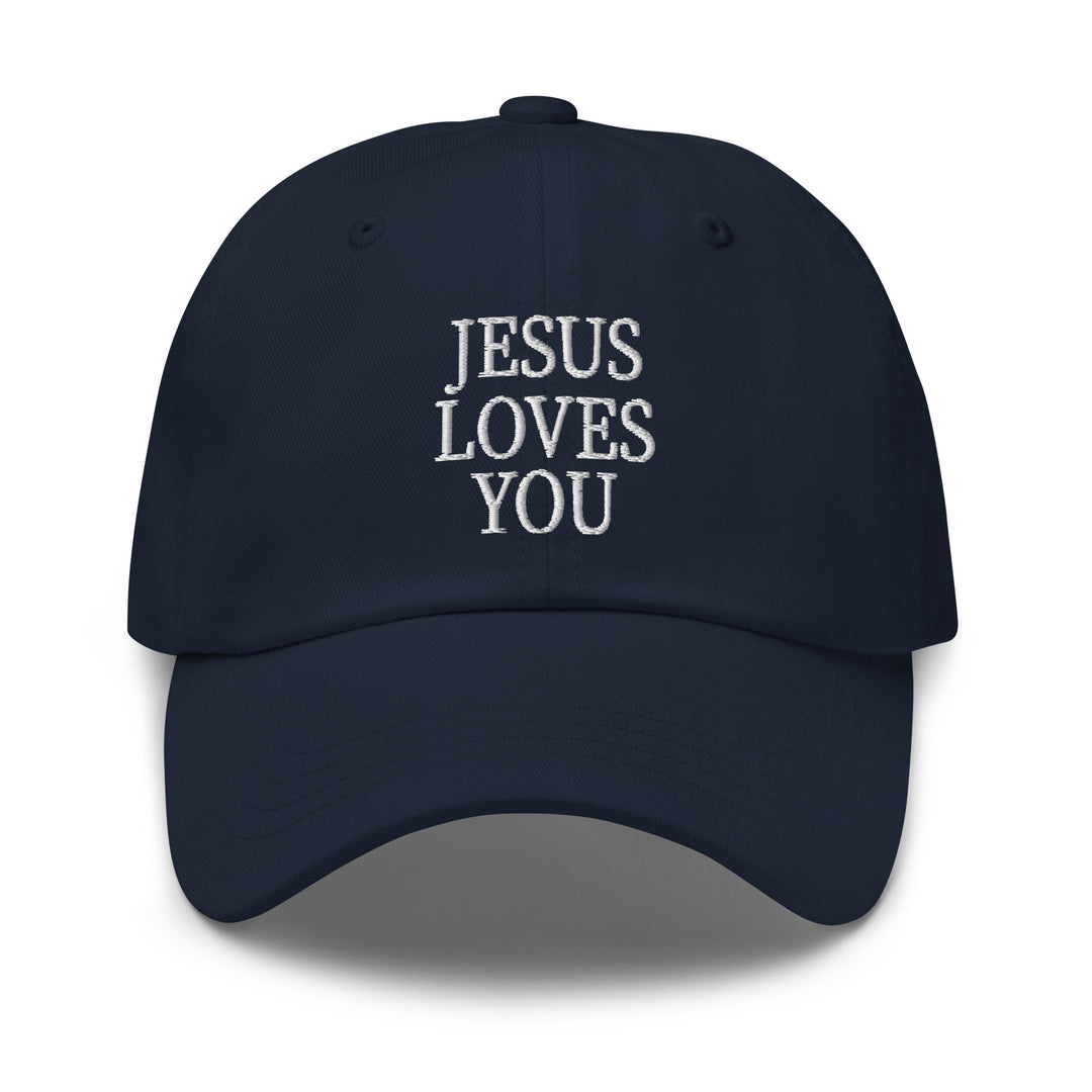 F&H Jesus Loves You Embroidered Baseball Hat
