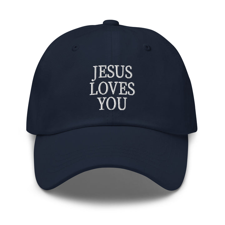 F&H Jesus Loves You Embroidered Baseball Hat