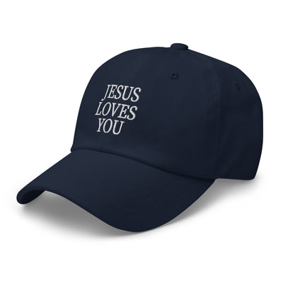 F&H Jesus Loves You Embroidered Baseball Hat