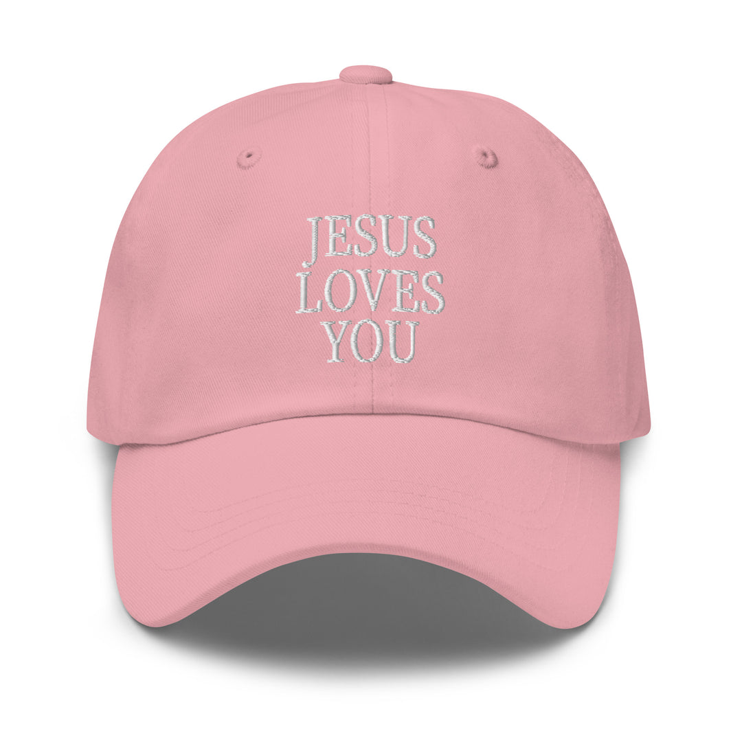 F&H Jesus Loves You Embroidered Baseball Hat