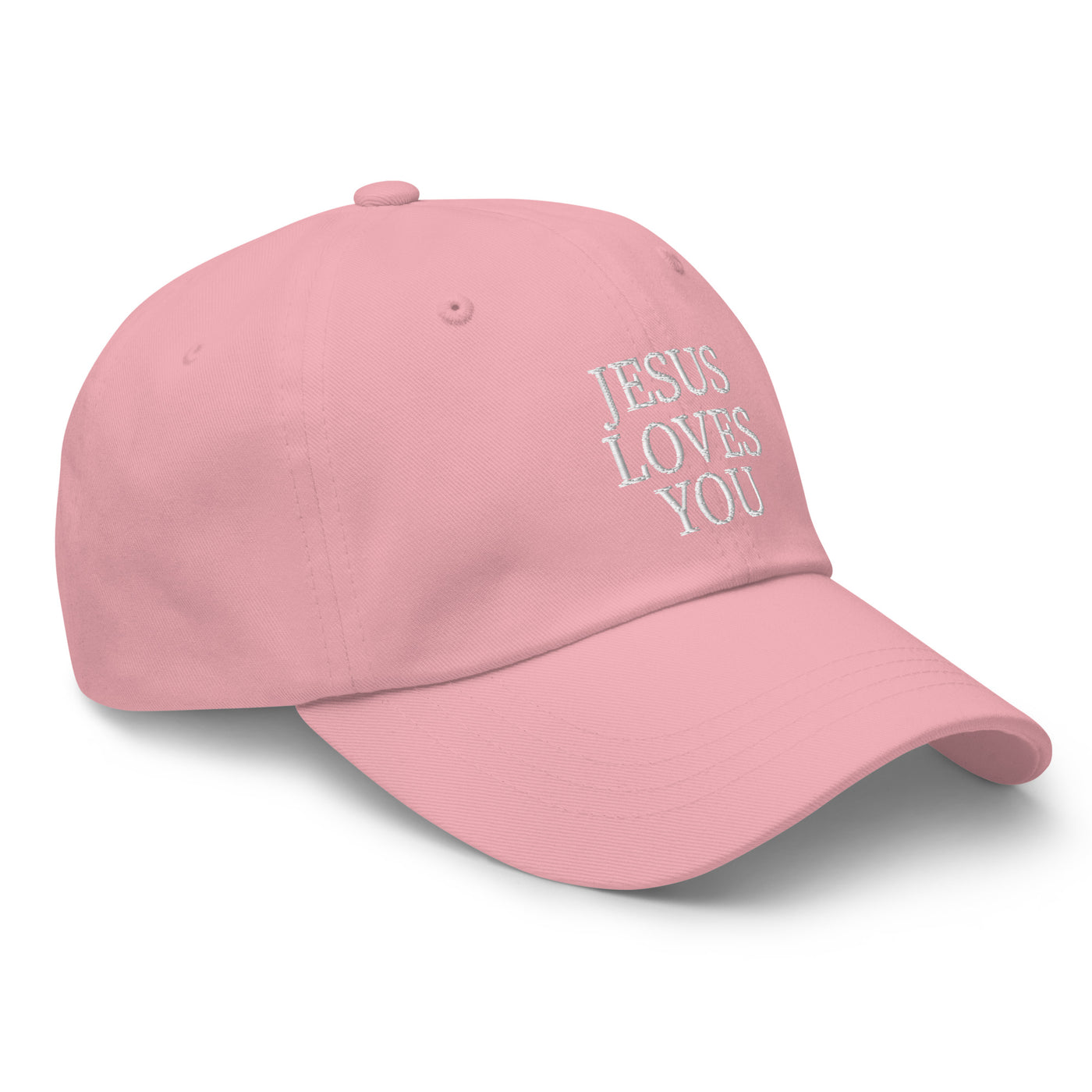 F&H Jesus Loves You Embroidered Baseball Hat
