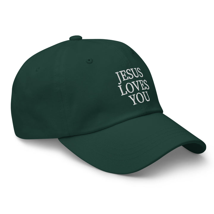 F&H Jesus Loves You Embroidered Baseball Hat