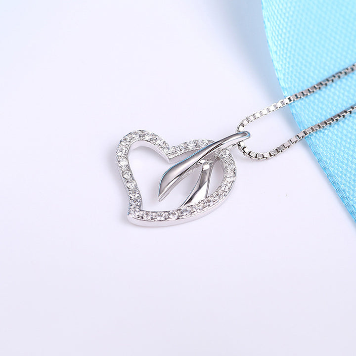 Women Heart Style Necklace Jewelry