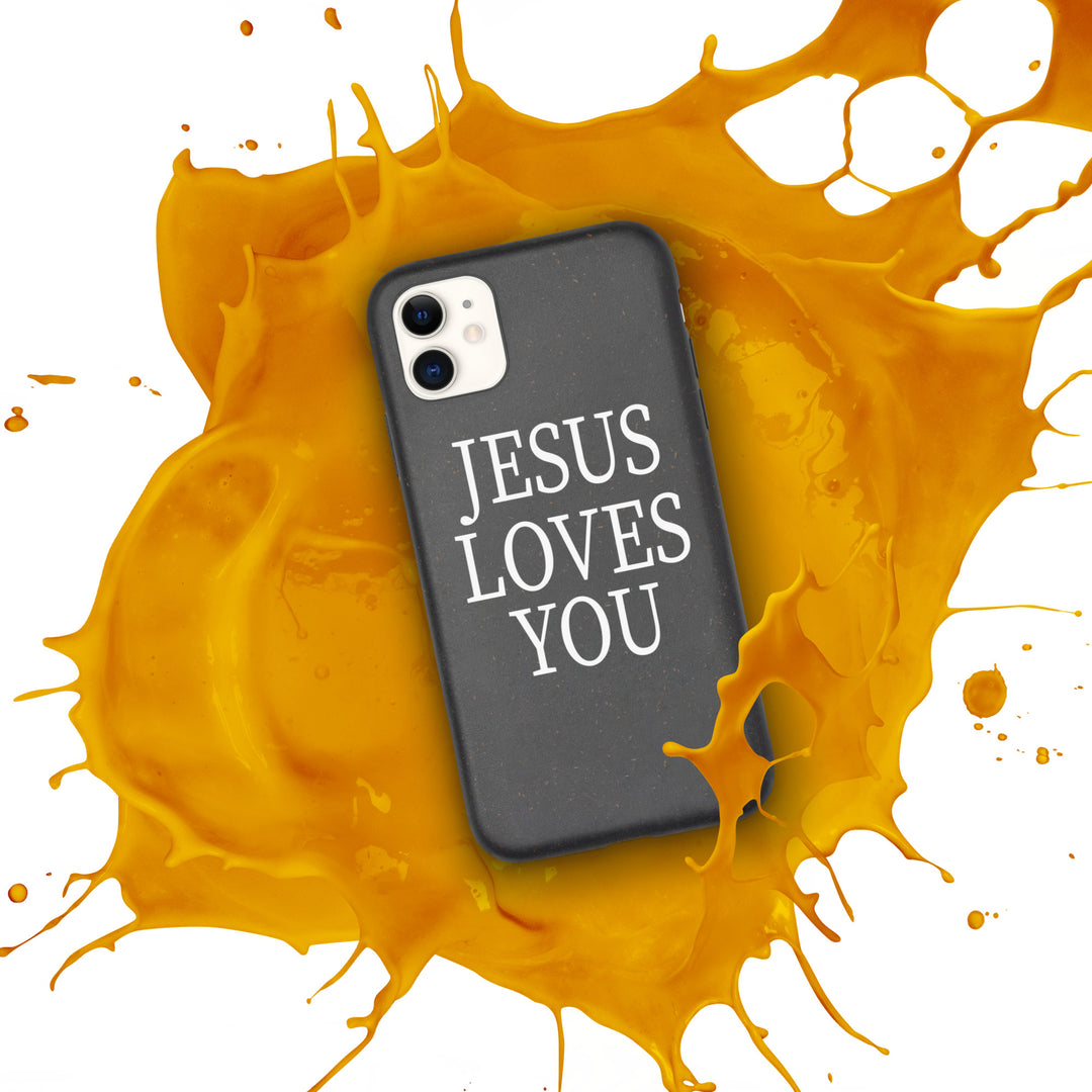 F&H Jesus Loves You Speckled Case for iPhone®