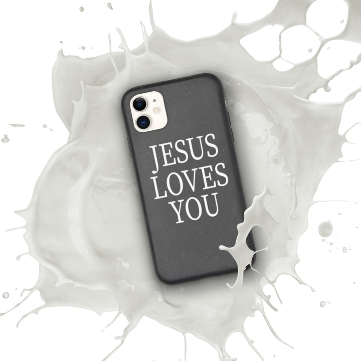 F&H Jesus Loves You Speckled Case for iPhone®