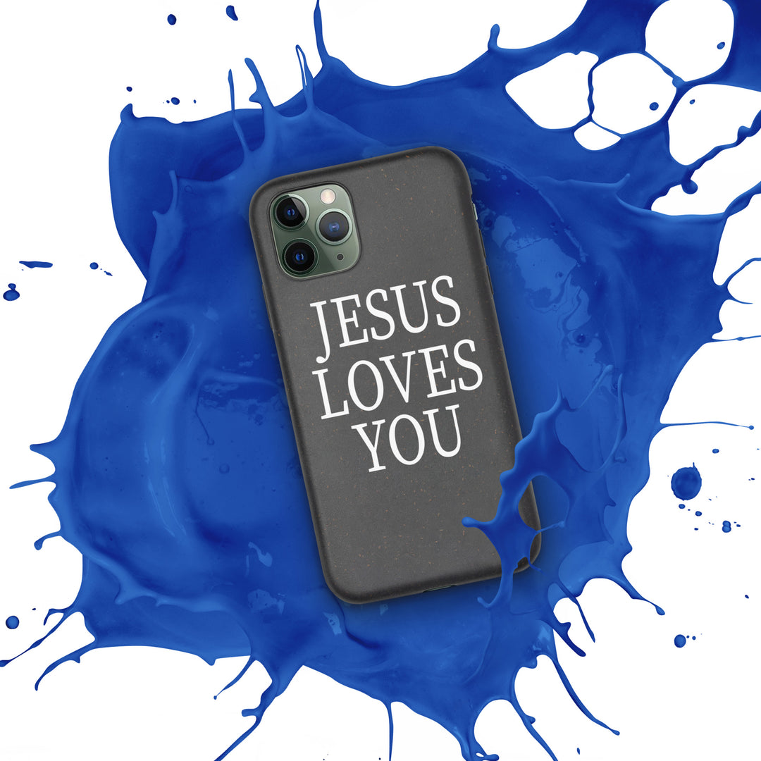 F&H Jesus Loves You Speckled Case for iPhone®