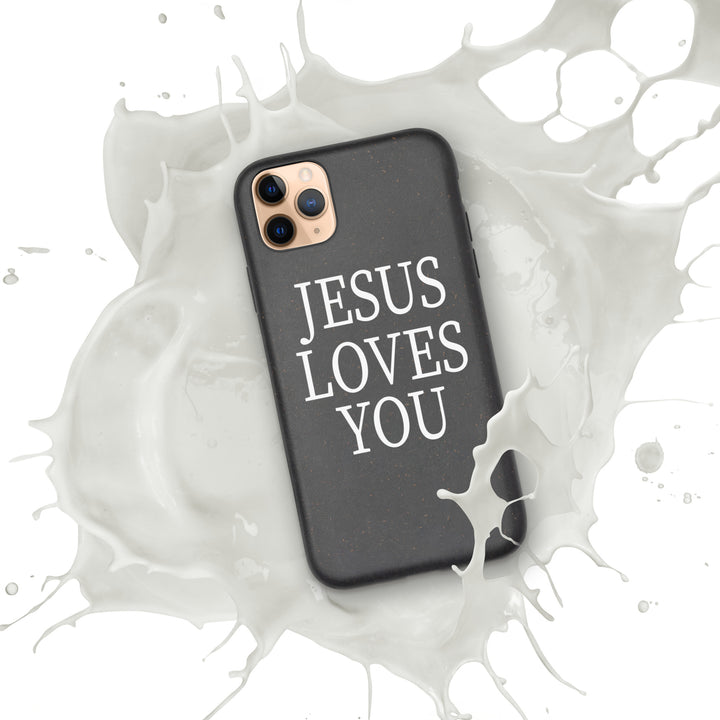 F&H Jesus Loves You Speckled Case for iPhone®
